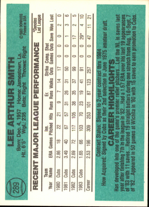 thumbnail 405 - A0070 -1984 Donruss Baseball #s 223-472 +Rookies - You Pick - 10+ FREE US SHIP