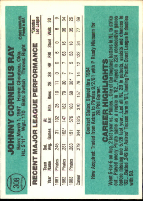 thumbnail 489 - 1984 Donruss Baseball Card Pick 3-313