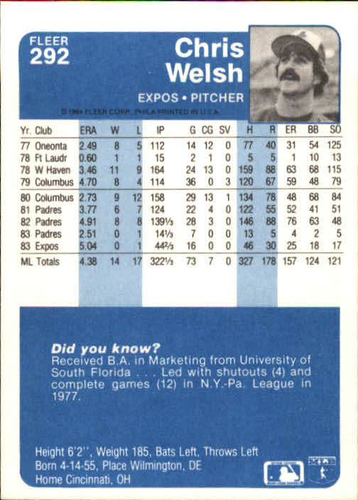 1984 Fleer Baseball Card Pick 288-584 - Picture 11 of 491