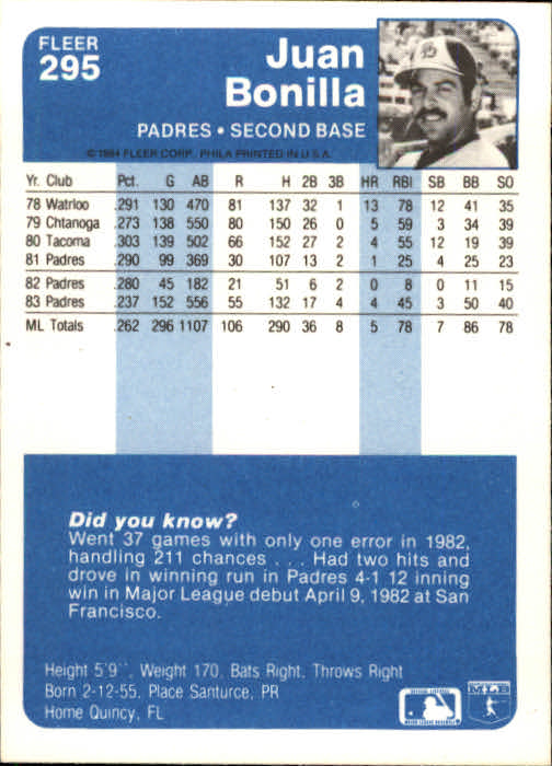 1984 Fleer Baseball Card Pick 288-584 - Picture 17 of 491