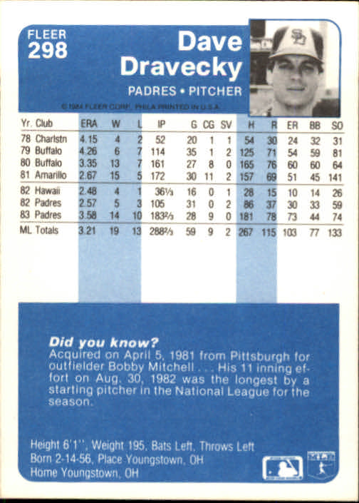 1984 Fleer Baseball Card Pick 288-584 - Picture 21 of 491