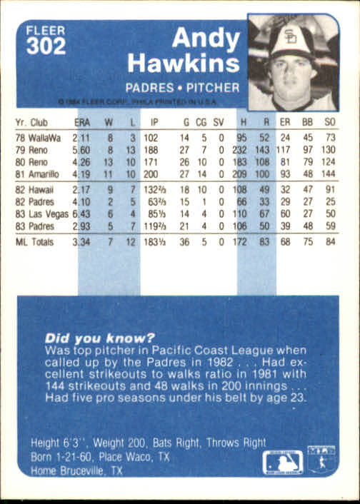 1984 Fleer Baseball Card Pick 288-584 - Picture 25 of 491
