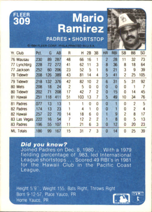 1984 Fleer Baseball Card Pick 288-584 - Picture 33 of 491