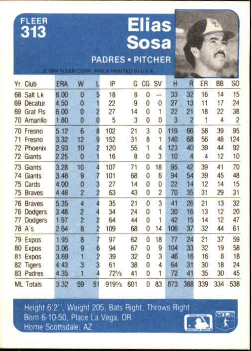 1984 Fleer Baseball Card Pick 288-584 - Picture 41 of 491