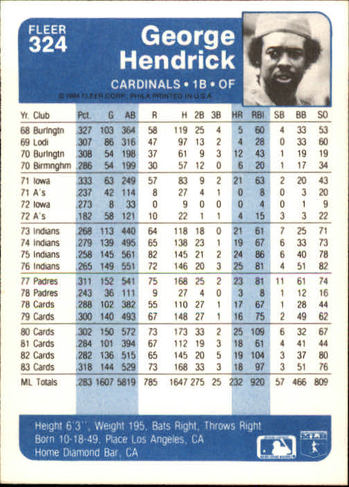 1984 Fleer Baseball Card Pick 288-584 - Picture 61 of 491