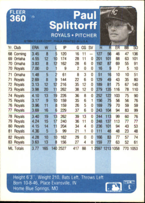 1984 Fleer Baseball Card Pick 288-584 - Picture 107 of 491