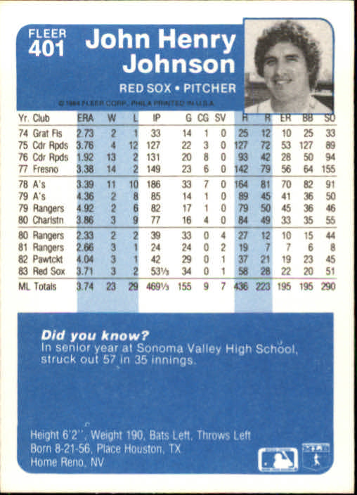 1984 Fleer Baseball Card Pick 288-584 - Picture 179 of 491