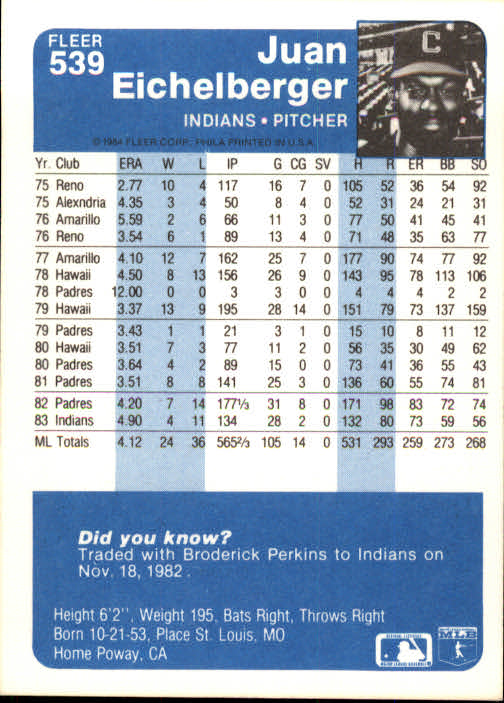 1984 Fleer Baseball Card Pick 288-584 - Picture 419 of 491
