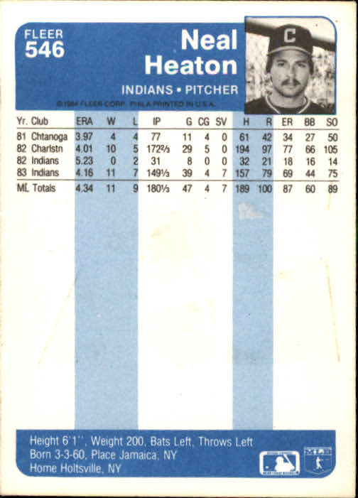 1984 Fleer Baseball Card Pick 288-584 - Picture 431 of 491