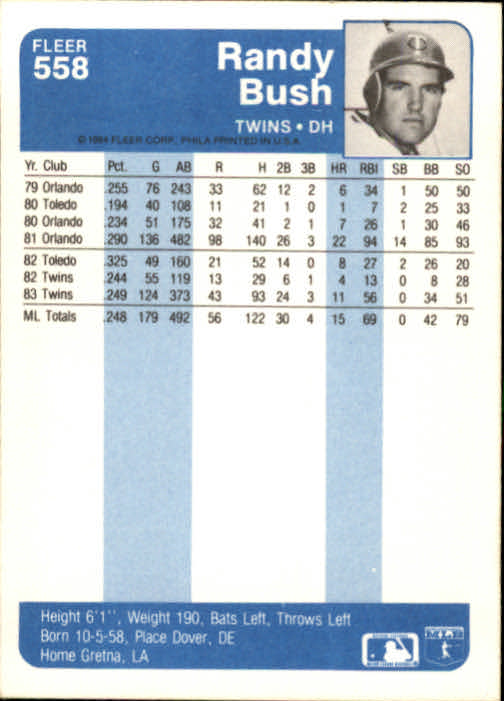 1984 Fleer Baseball Card Pick 288-584 - Picture 453 of 491