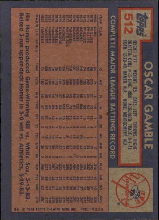 thumbnail 15  - 1984 Topps Baseball Card Pick 506-759