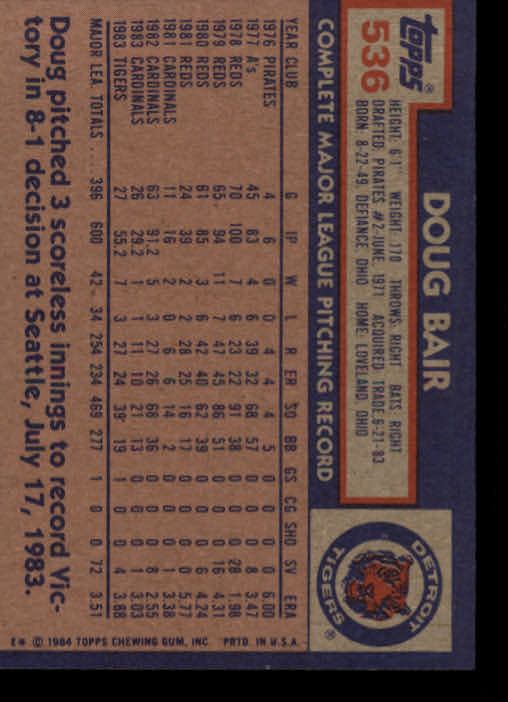 thumbnail 61  - 1984 Topps Baseball Card Pick 506-759
