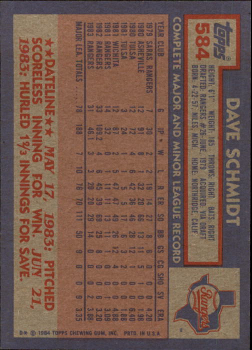 thumbnail 153  - 1984 Topps Baseball Card Pick 506-759