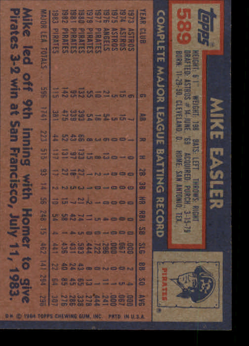 thumbnail 161  - 1984 Topps Baseball Card Pick 506-759