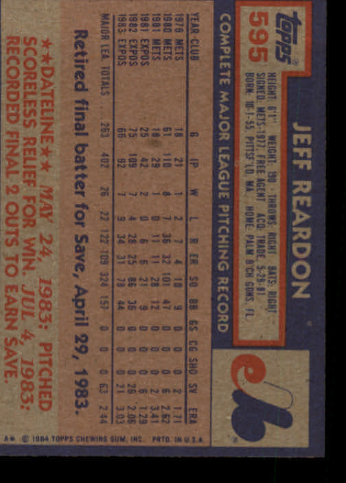 thumbnail 173  - 1984 Topps Baseball Card Pick 506-759