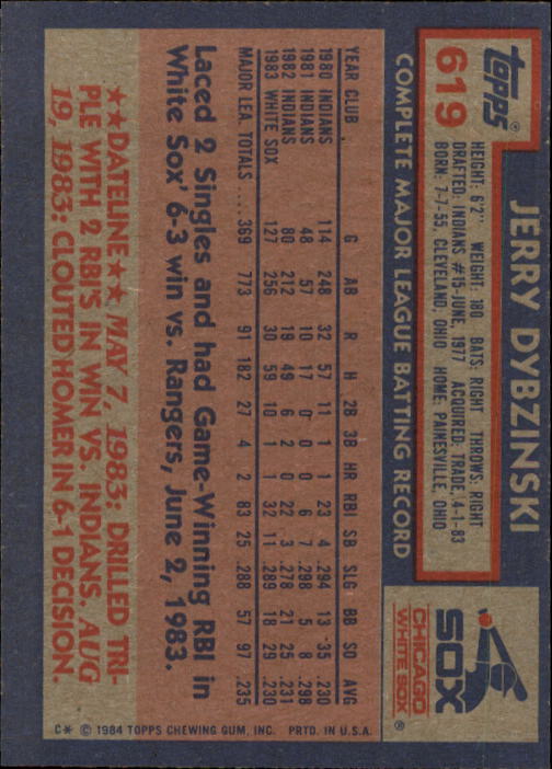 thumbnail 39  - A0328- 1984 Topps Baseball Cards 601-792 +Rookies -You Pick- 10+ FREE US SHIP