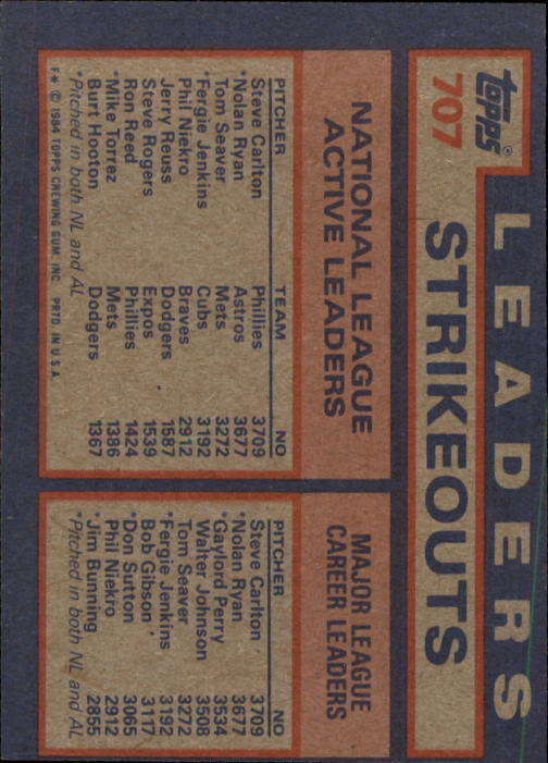 thumbnail 215  - A0328- 1984 Topps Baseball Cards 601-792 +Rookies -You Pick- 10+ FREE US SHIP