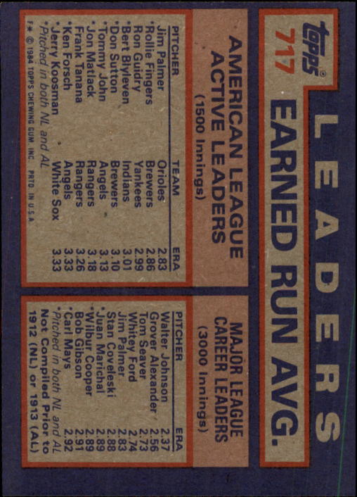thumbnail 409  - 1984 Topps Baseball Card Pick 506-759