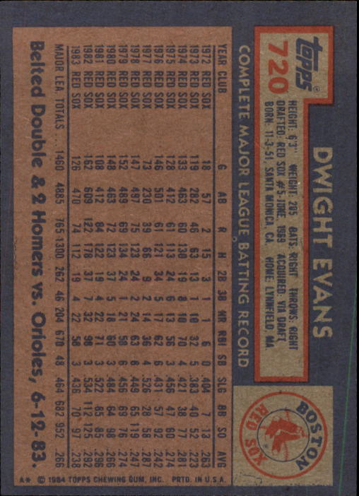 thumbnail 241  - A0328- 1984 Topps Baseball Cards 601-792 +Rookies -You Pick- 10+ FREE US SHIP
