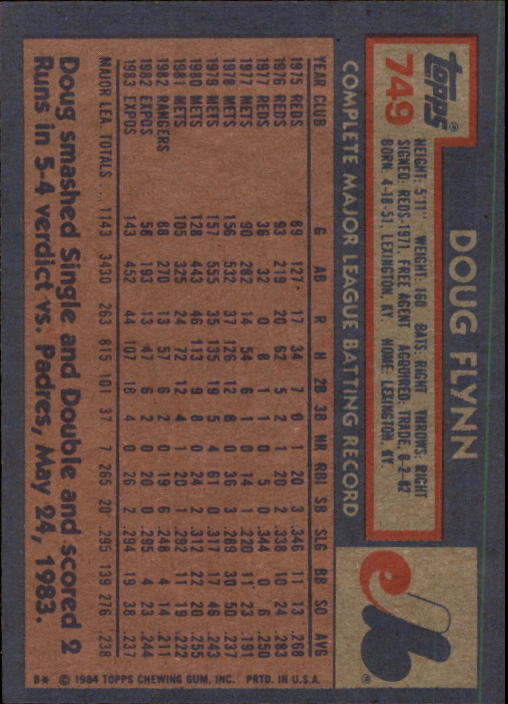 thumbnail 299  - A0328- 1984 Topps Baseball Cards 601-792 +Rookies -You Pick- 10+ FREE US SHIP