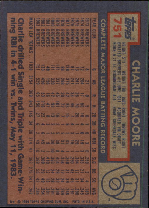 thumbnail 475  - 1984 Topps Baseball Card Pick 506-759