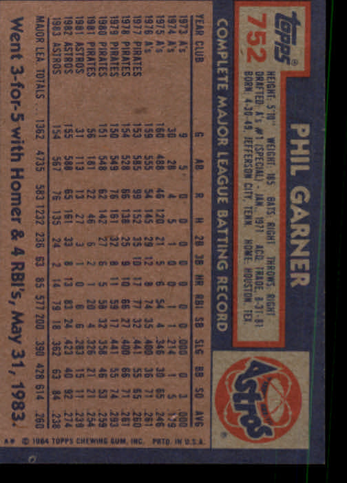 thumbnail 305  - A0328- 1984 Topps Baseball Cards 601-792 +Rookies -You Pick- 10+ FREE US SHIP