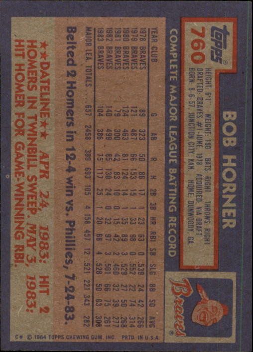 thumbnail 321  - A0328- 1984 Topps Baseball Cards 601-792 +Rookies -You Pick- 10+ FREE US SHIP