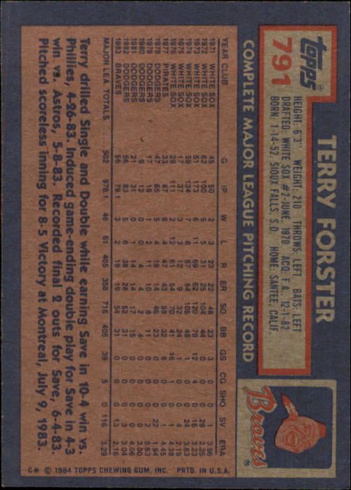 thumbnail 383  - A0328- 1984 Topps Baseball Cards 601-792 +Rookies -You Pick- 10+ FREE US SHIP