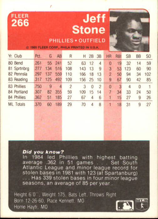 1985 Fleer Baseball Card #251-500 - Choose Your Card - Picture 33 of 493