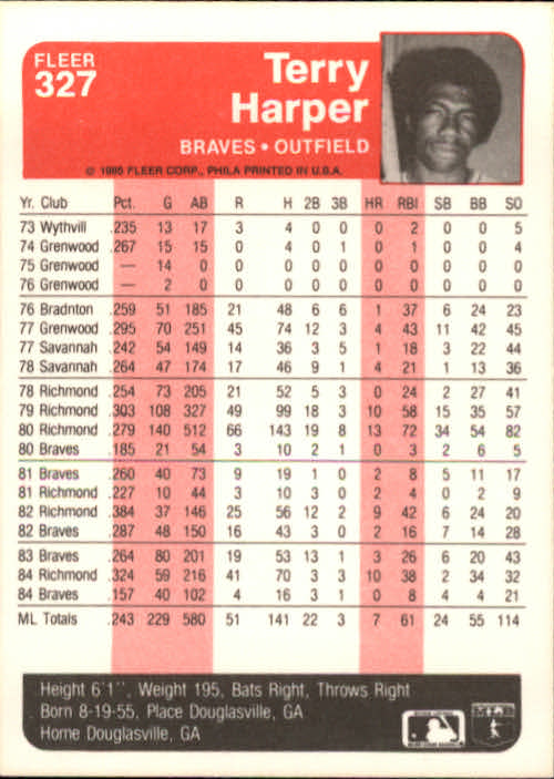1985 Fleer Baseball Card #251-500 - Choose Your Card - Picture 151 of 493