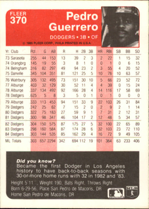 1985 Fleer Baseball Card #251-500 - Choose Your Card - Picture 235 of 493