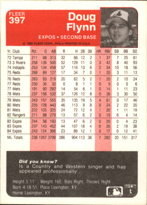1985 Fleer Baseball Card #251-500 - Choose Your Card - Picture 287 of 493