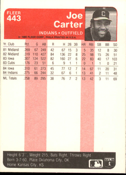 1985 Fleer Baseball Card #251-500 - Choose Your Card - Picture 379 of 493