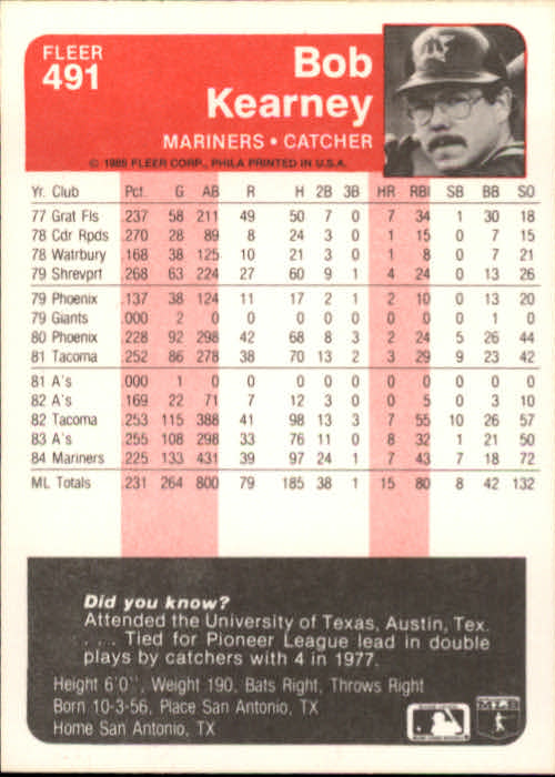 1985 Fleer Baseball Card #251-500 - Choose Your Card - Picture 475 of 493