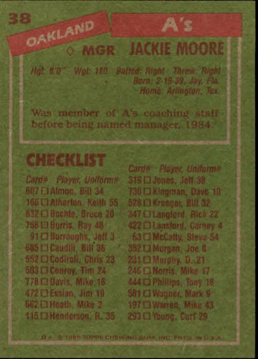 A2629- 1985 Topps Baseball Card #s 1-200 +Rookies -You Pick- 15+ FREE US SHIP