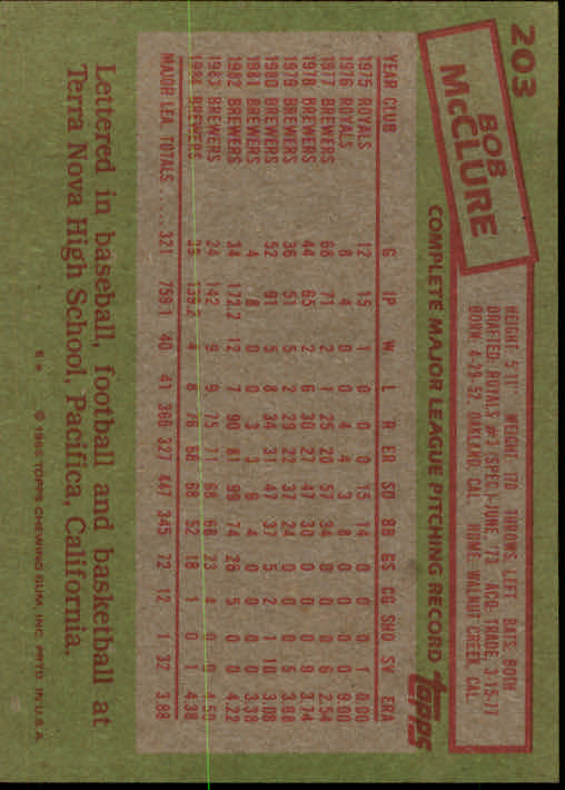 A2629- 1985 Topps Baseball Cards 201-400 +Rookies -You Pick- 15+ FREE US SHIP - Picture 7 of 401