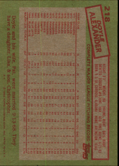 A2629- 1985 Topps Baseball Cards 201-400 +Rookies -You Pick- 15+ FREE US SHIP - Picture 37 of 401