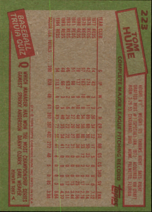 A2629- 1985 Topps Baseball Cards 201-400 +Rookies -You Pick- 15+ FREE US SHIP - Picture 47 of 401