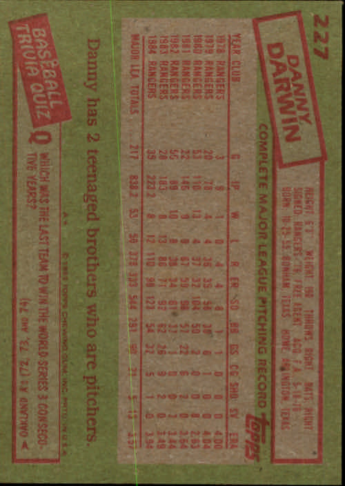A2629- 1985 Topps Baseball Cards 201-400 +Rookies -You Pick- 15+ FREE US SHIP - Picture 55 of 401