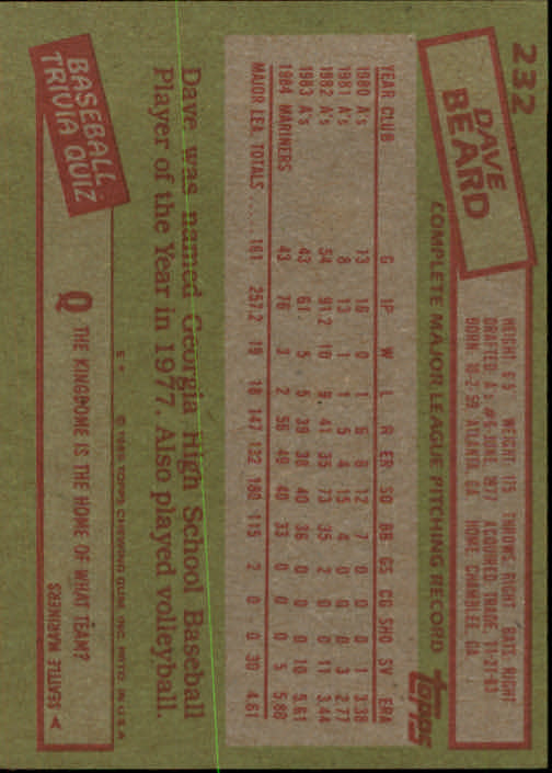 A2629- 1985 Topps Baseball Cards 201-400 +Rookies -You Pick- 15+ FREE US SHIP - Picture 65 of 401