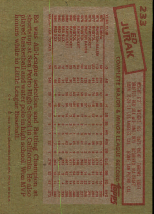 A2629- 1985 Topps Baseball Cards 201-400 +Rookies -You Pick- 15+ FREE US SHIP - Picture 67 of 401