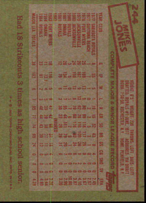 A2629- 1985 Topps Baseball Cards 201-400 +Rookies -You Pick- 15+ FREE US SHIP - Picture 89 of 401