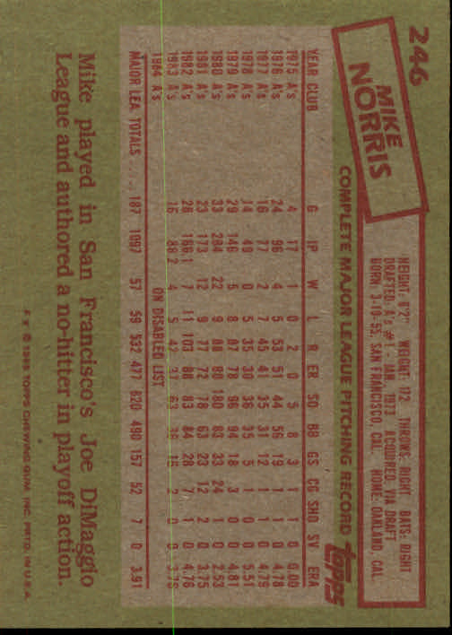 A2629- 1985 Topps Baseball Cards 201-400 +Rookies -You Pick- 15+ FREE US SHIP - Picture 93 of 401