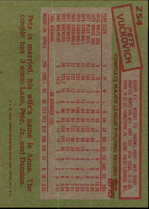 A2629- 1985 Topps Baseball Cards 201-400 +Rookies -You Pick- 15+ FREE US SHIP - Picture 109 of 401
