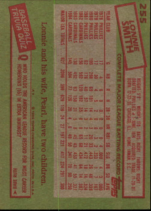 A2629- 1985 Topps Baseball Cards 201-400 +Rookies -You Pick- 15+ FREE US SHIP - Picture 111 of 401