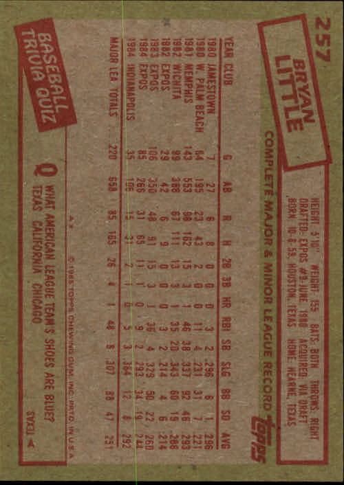 A2629- 1985 Topps Baseball Cards 201-400 +Rookies -You Pick- 15+ FREE US SHIP - Picture 115 of 401