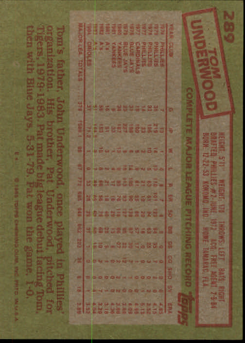 A2629- 1985 Topps Baseball Cards 201-400 +Rookies -You Pick- 15+ FREE US SHIP - Picture 179 of 401