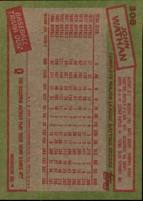 A2629- 1985 Topps Baseball Cards 201-400 +Rookies -You Pick- 15+ FREE US SHIP - Picture 217 of 401