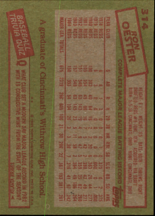 A2629- 1985 Topps Baseball Cards 201-400 +Rookies -You Pick- 15+ FREE US SHIP - Picture 229 of 401