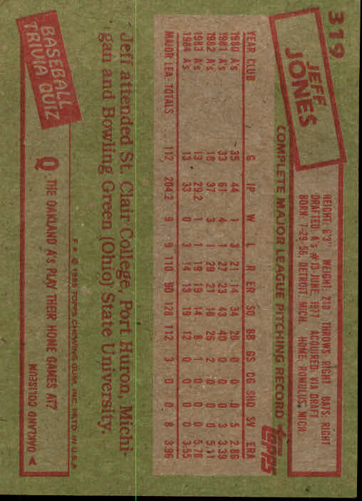 A2629- 1985 Topps Baseball Cards 201-400 +Rookies -You Pick- 15+ FREE US SHIP - Picture 239 of 401